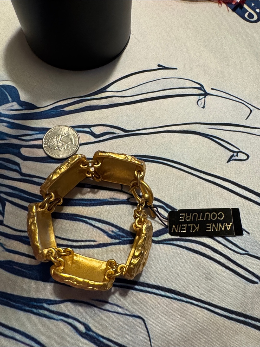 Anne Klein Gold-Tone Sculpted Link Bracelet - Picture 5 of 6